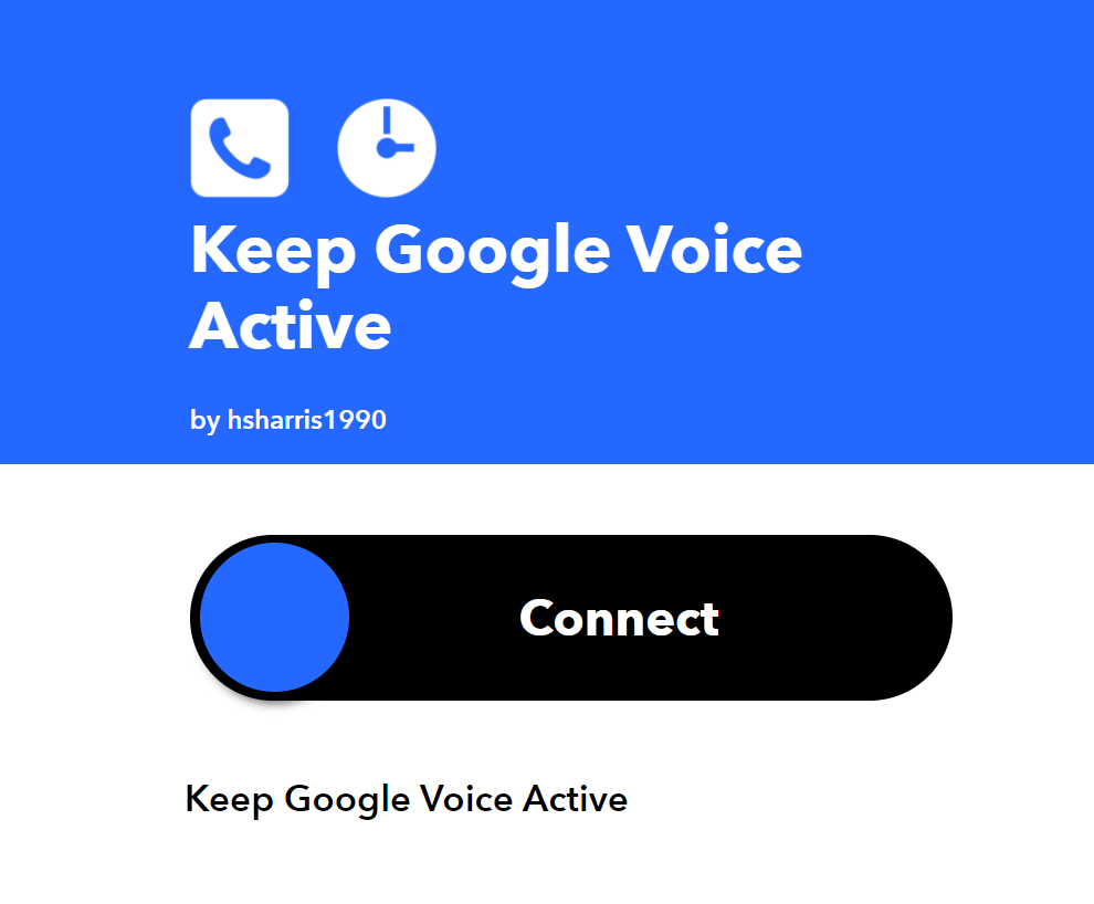 Keep Google Voice Active